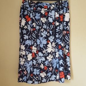 NWT Time and Tru floral midi skirt size XXXL 22
